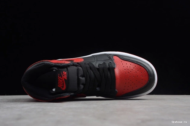 Air 555088  High OG Bred 001 Kids Jordan 1 Banned Black Retro Red 0427